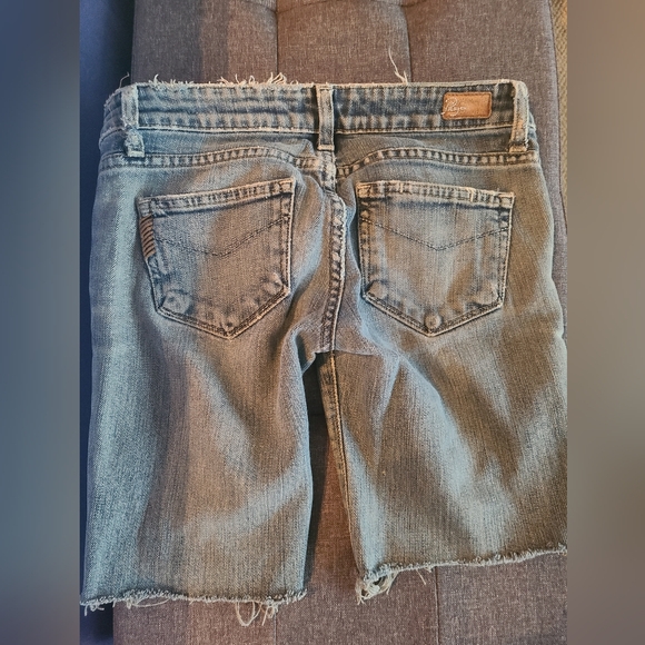 Paige Laurel Canyon denim vintage Y2K homemade cut-off shorts, size 24 - Picture 3 of 7